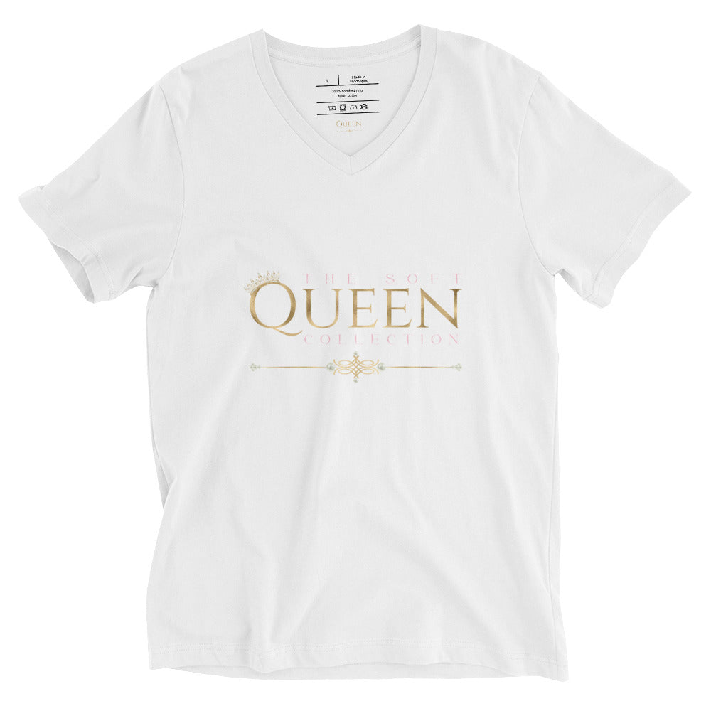 Women's Short Sleeve  'Soft Queen' V-Neck T-Shirt