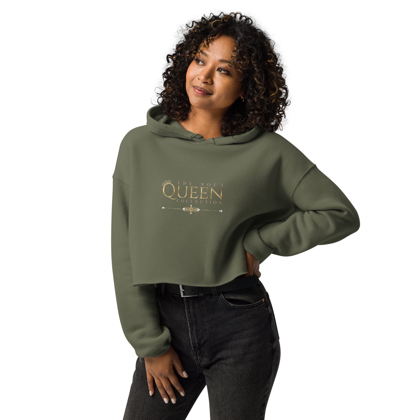 "The Soft Queen"  Collection Crop Hoodie