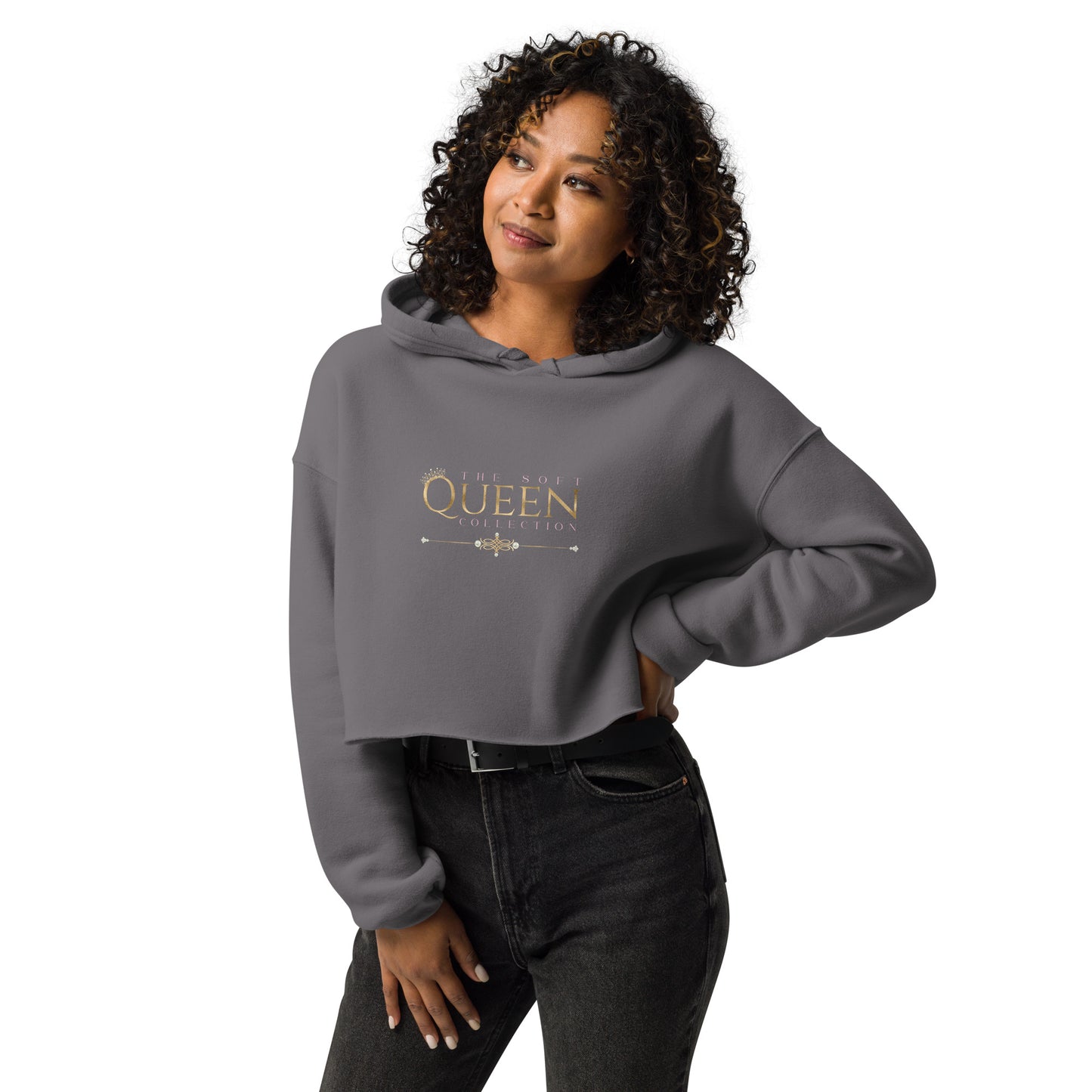 "The Soft Queen"  Collection Crop Hoodie